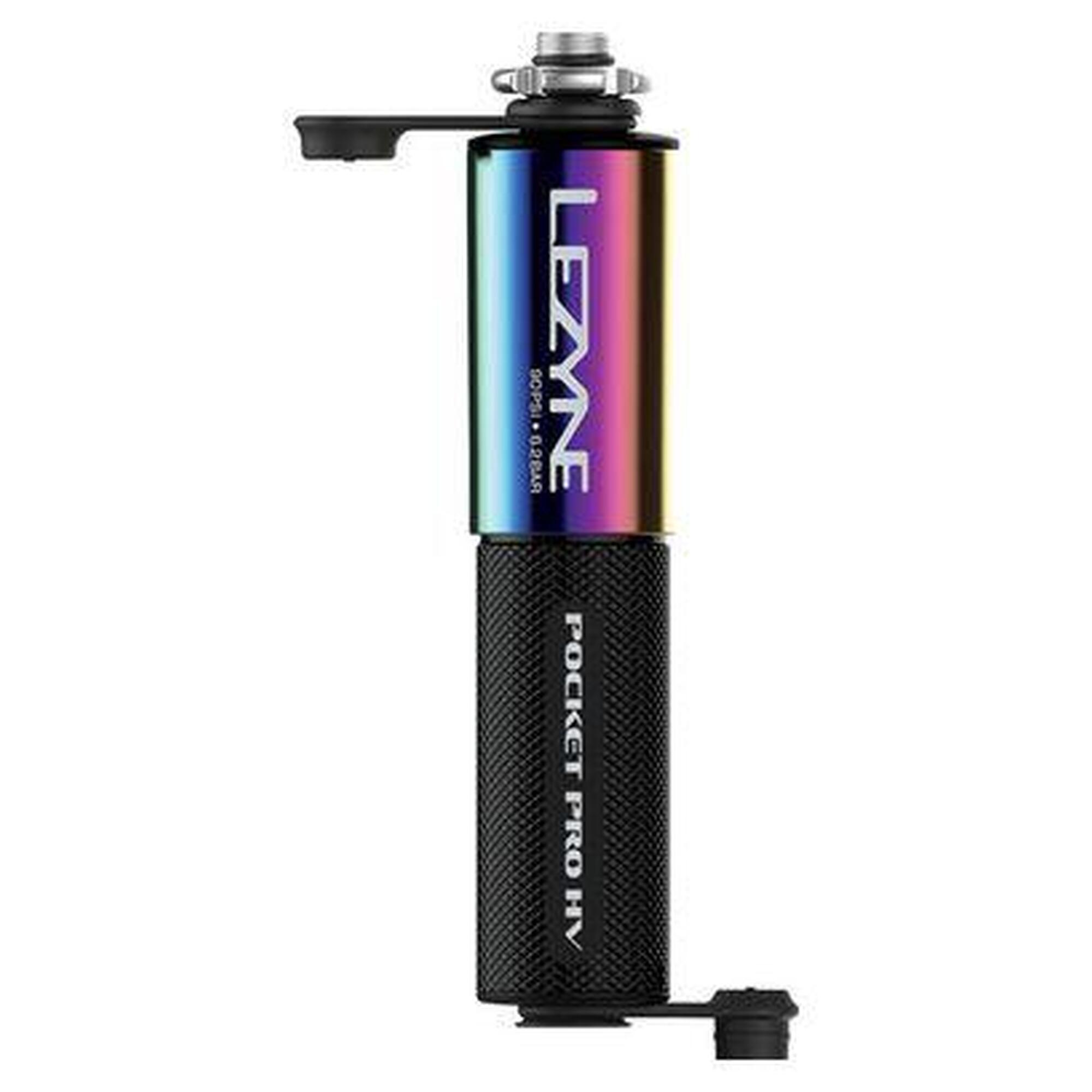 Pompe à Main Lezyne Pocket Drive Pro HV Noir/Neo Metallique