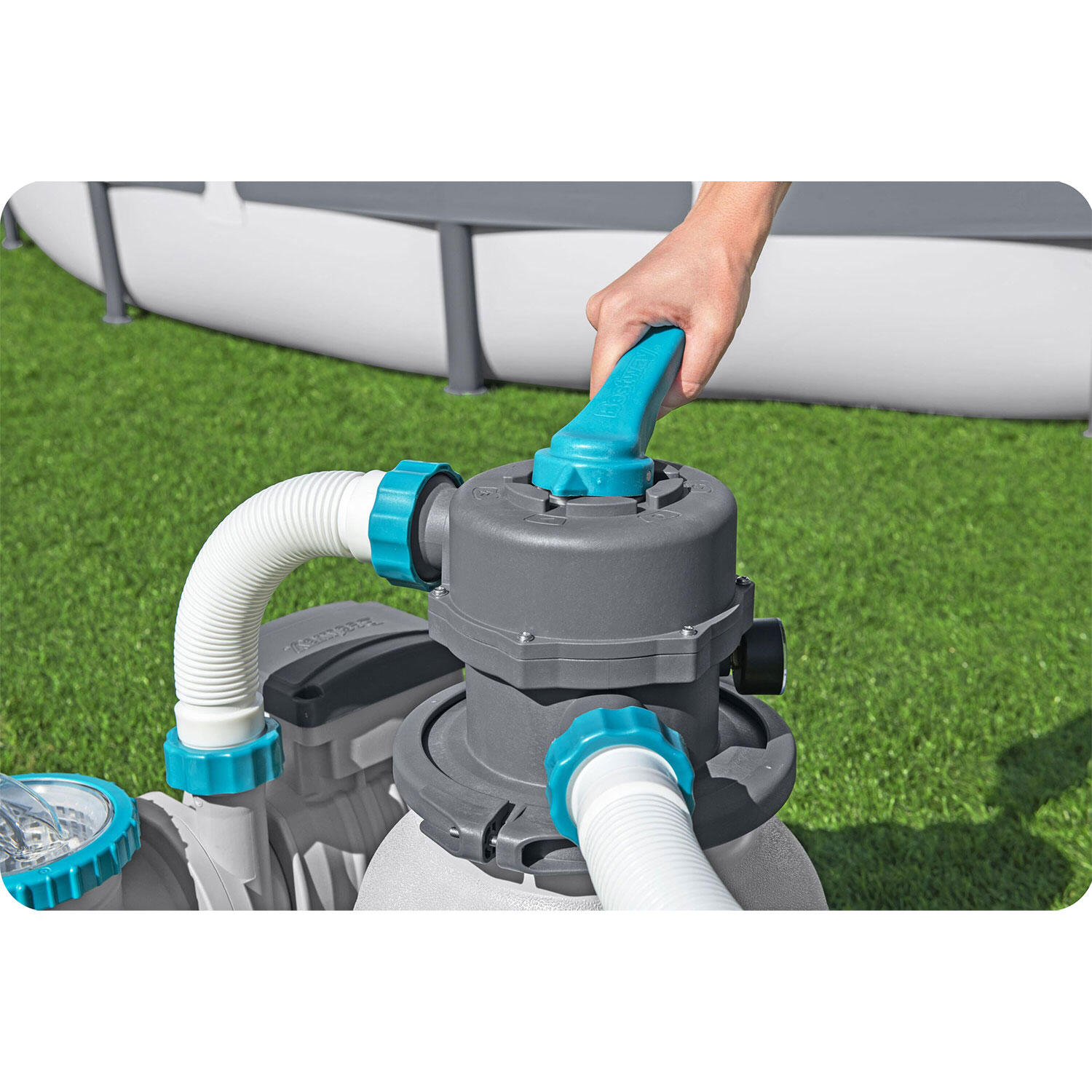 Pompa piaskowa do basenu 6056 l/h Bestway 58486 + tabletki multifunkcyjne 4/7