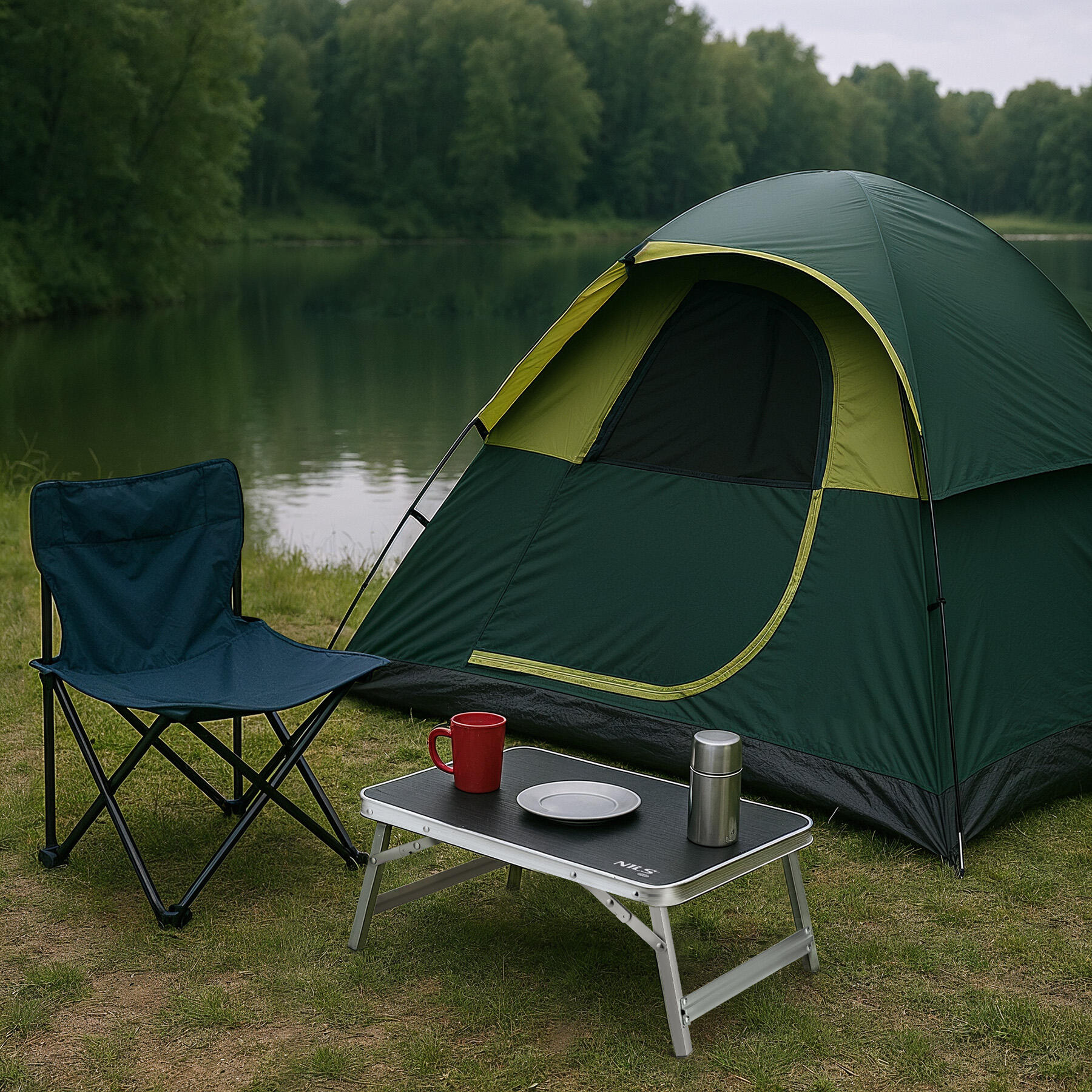 Table de camping pliante basse 50 x 30 x 20 cm NILS CAMP NC3403 2/7
