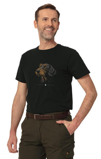 T-shirt de chasse pour homme Tagart FNT Jamnik Black avec imprimé