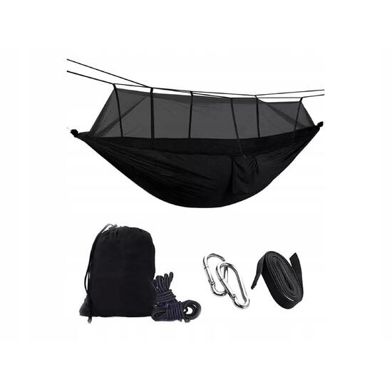 Hamak z moskitierą czarny
