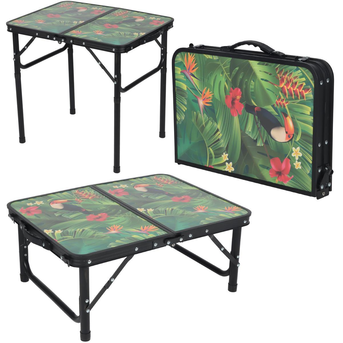 Stolik kempingowy Enero Camp 60X45X25/56CM składany w walizce 4/7