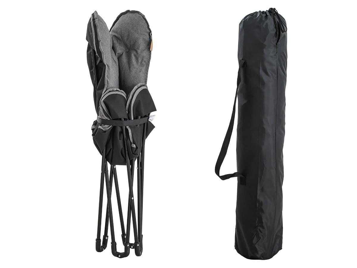 Sedia pieghevole Tolga - Sedia da campeggio XL con imbottitura - peso 3,5 kg 6/7