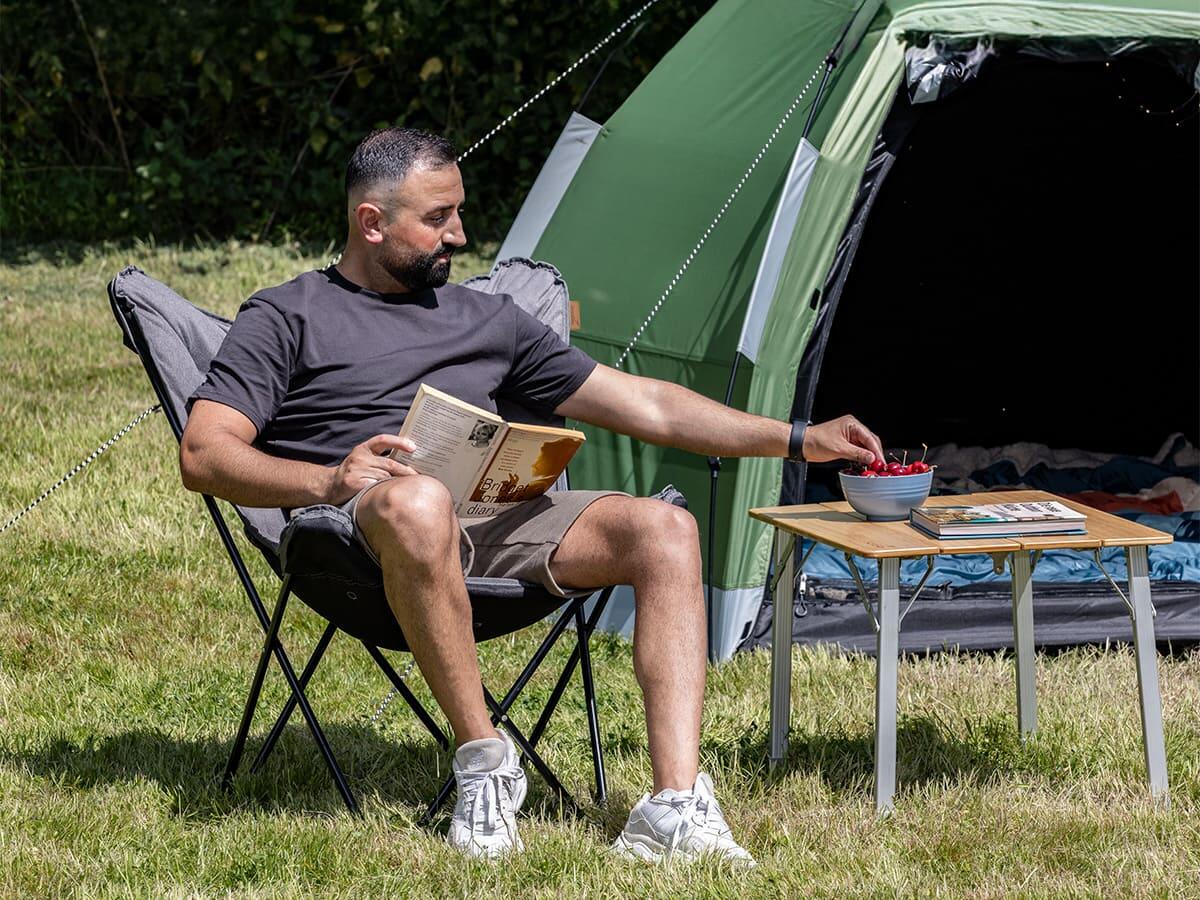 Faltsessel Tolga - XL Campingstuhl mit Polsterung - mit Tragetasche |  Decathlon