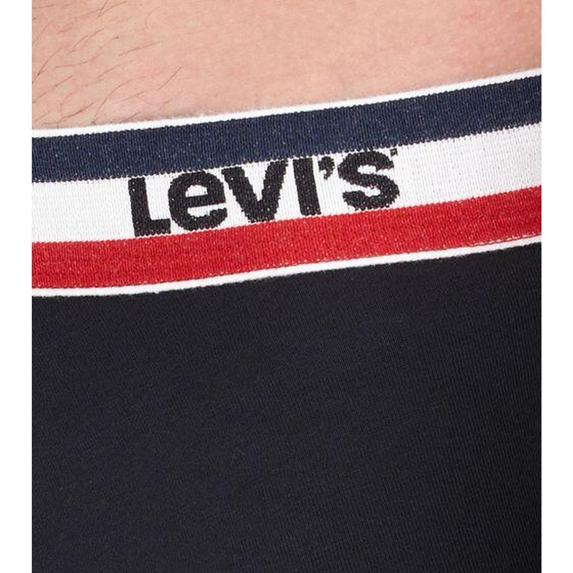 Bokserki majtki męskie Levi's Boxers 5-Pack czarne szare bawełna