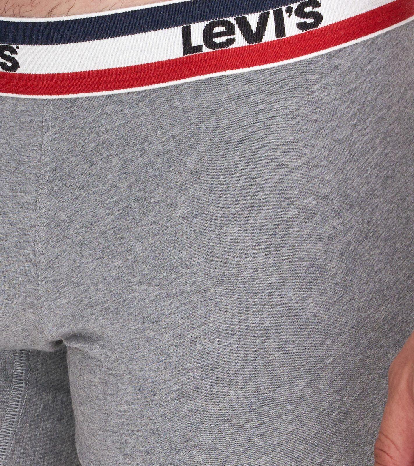 Boxers pour hommes Levi&amp;amp;#39;s Boxers 5-Pack noirs gris coton 7/7