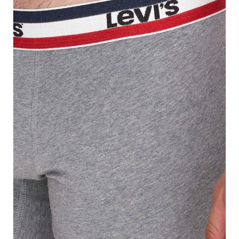 Bokserki majtki męskie Levi's Boxers 5-Pack czarne szare bawełna