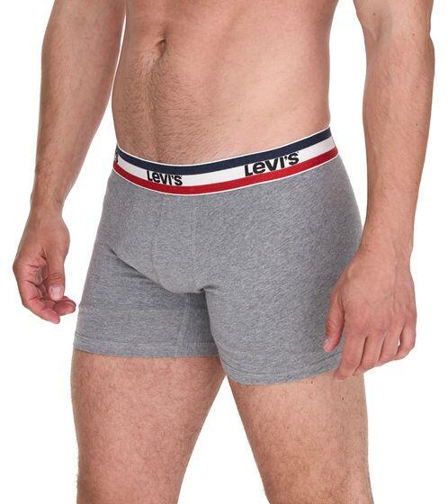 Boxers pour hommes Levi&amp;amp;#39;s Boxers 5-Pack noirs gris coton 6/7