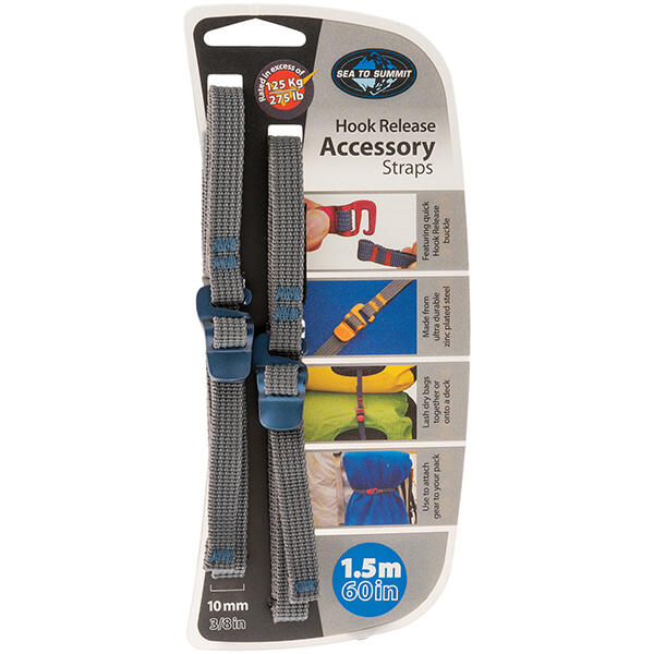 Chingă de ancorare Sea to Summit Hook Release 10mm 2m - Gri
