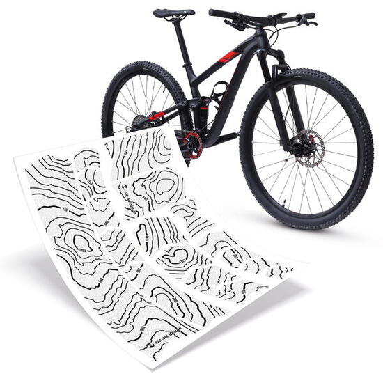 Aufkleber Schutzfolie Rahmenschutz MTB Transparent Glanz 17teilig