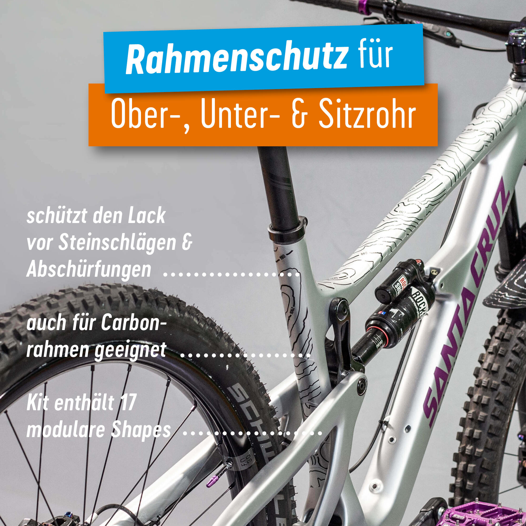 Zestaw folii ochronnej na ramę Riesel Design Frame:Guard Hohenlinien 3/7