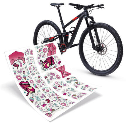 Aufkleber Schutzfolie Rahmenschutz MTB Transparent Matt 17-teilig