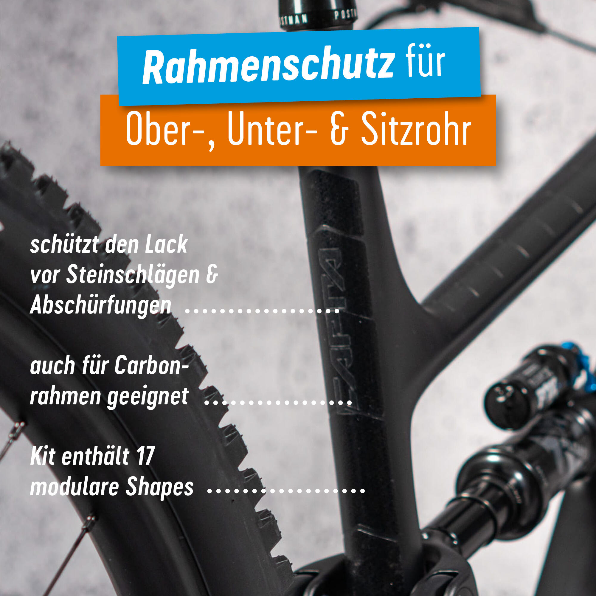 Kit film de protection cadre Riesel Design Frame:Guard Clear 3/7