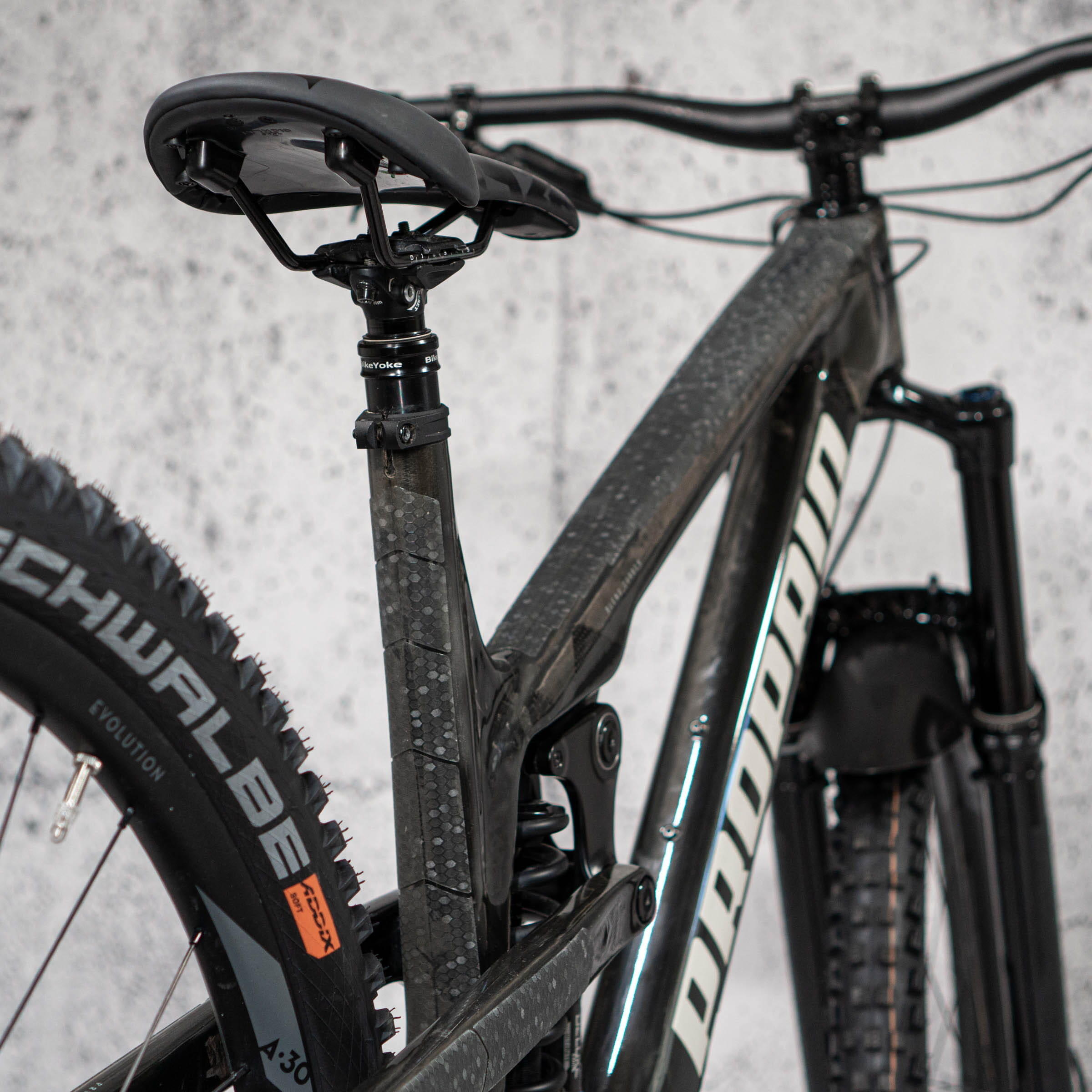 Aufkleber Schutzfolie Rahmenschutz MTB Transparent Matt 17-teilig 5/8