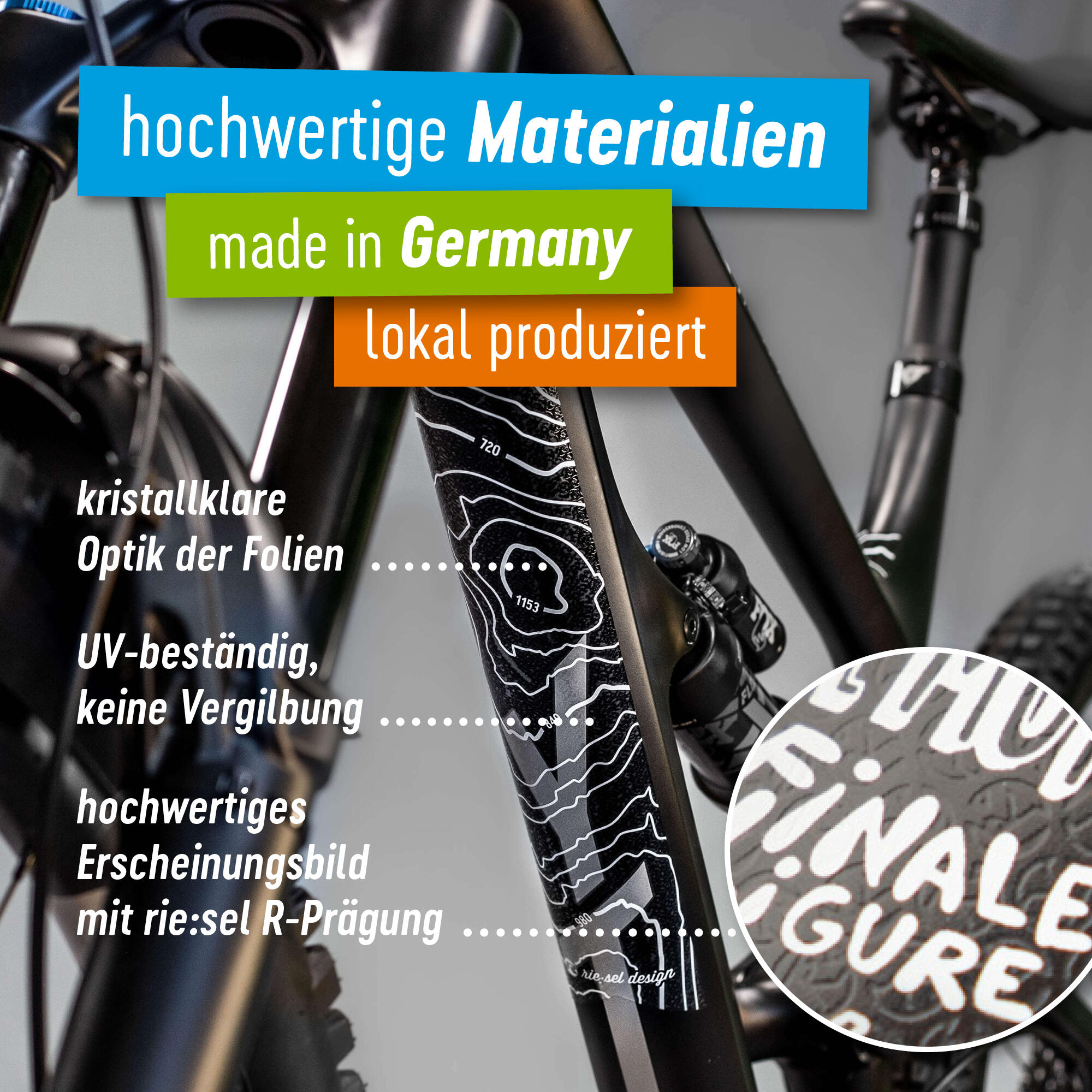 Kit film de protection cadre Riesel Design Frame:Guard Hohenlinien 4/7