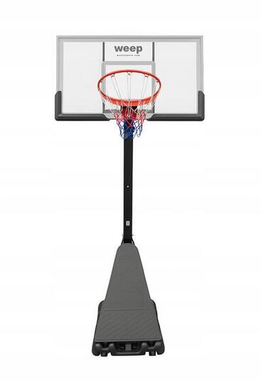 Zestaw do koszykówki Kosz WEEP M027 pełnowymiarowy do 305cm z korbą 80x136