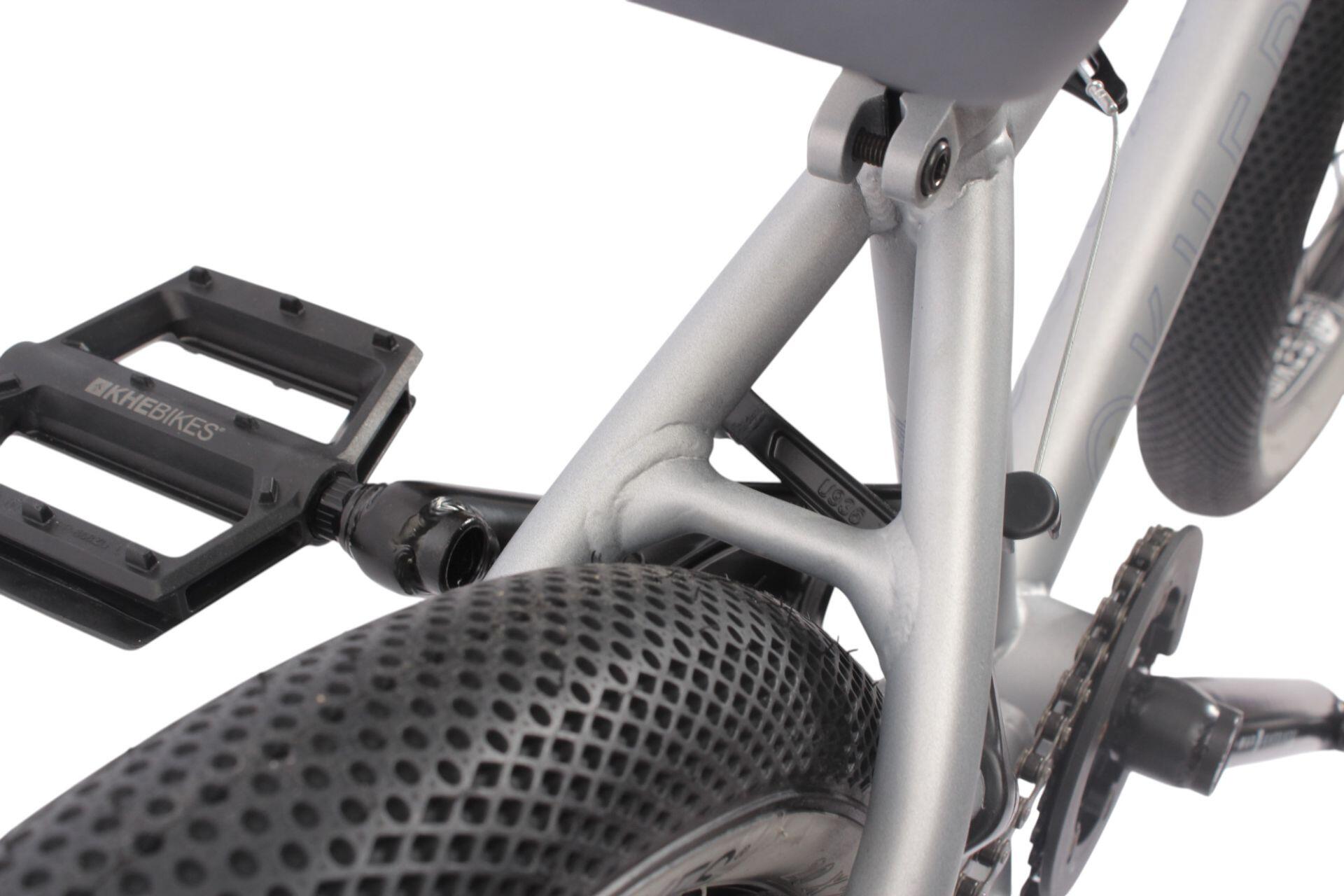 BMX Fahrrad Erwachsene COPE silber 20 Zoll 11,1kg 6/7