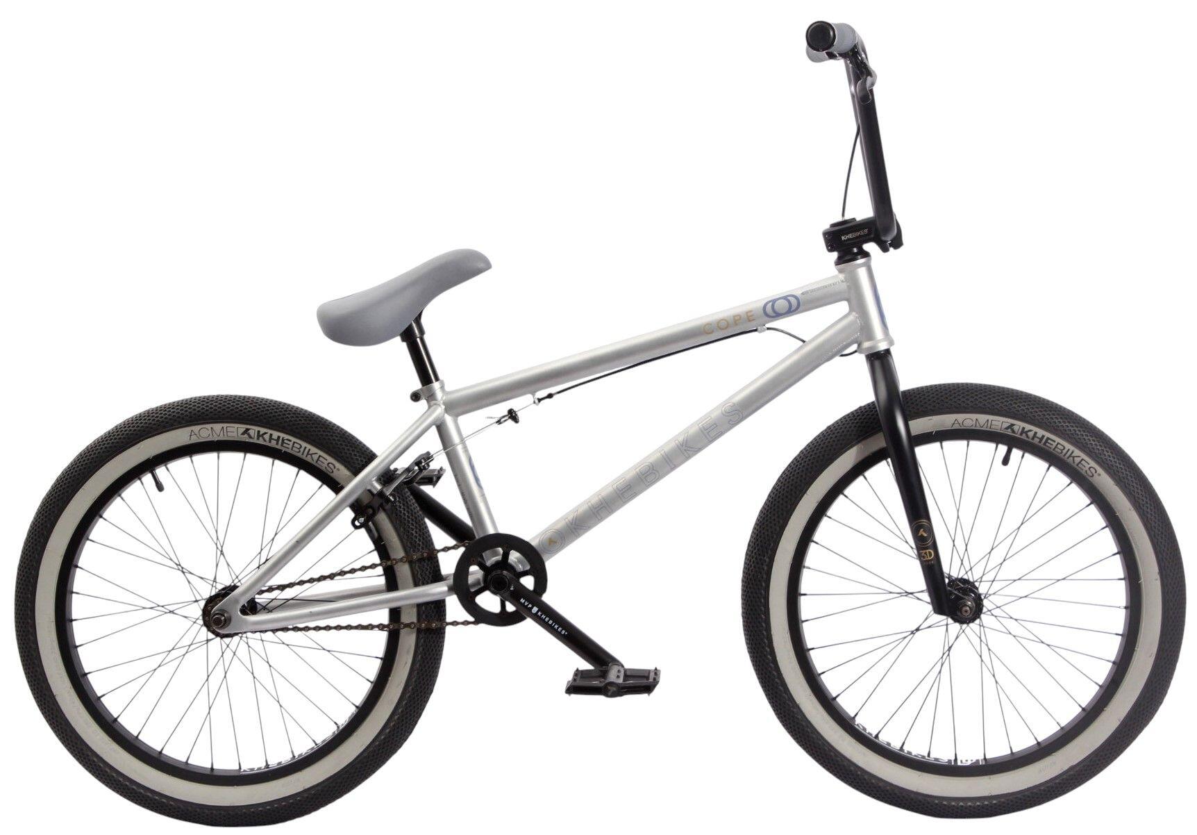 KHEBIKES BMX Fahrrad Erwachsene COPE silber 20 Zoll 11,1kg