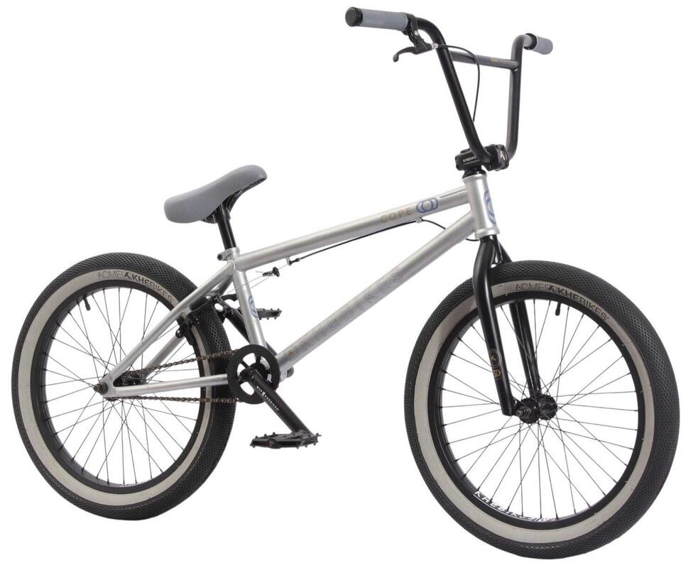Rower BMX dla dorosłych srebrny COPE 20 cali 11,1 kg