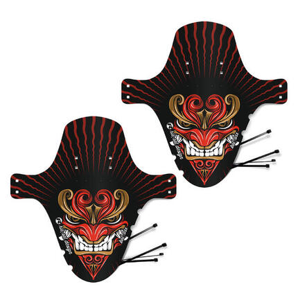 Riesel Design® MTB Mudguard Schutzblech Set vorn & hinten inkl. Kabelbinder