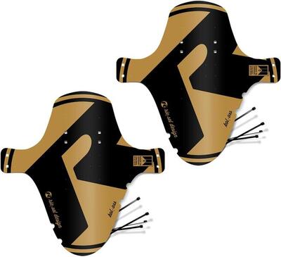 Riesel Design® MTB Mudguard Schutzblech Set vorn & hinten inkl. Kabelbinder