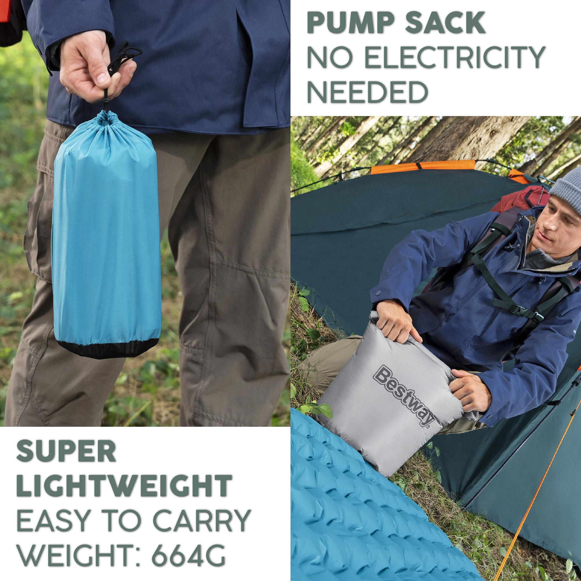 Bestway AlpineLite Sleeping Pad, Compact, Lightweight Insulated with R Value 7.6 4/6