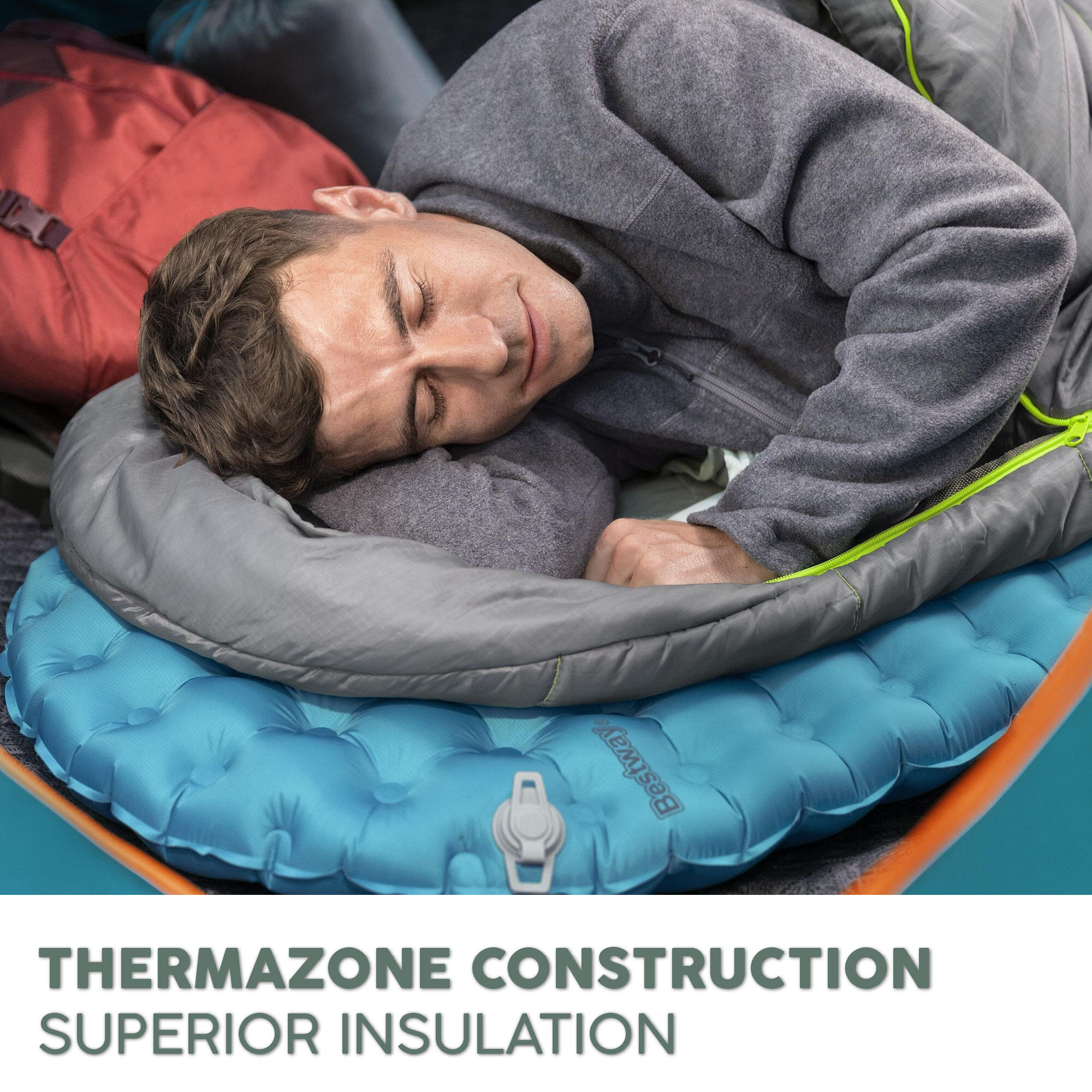 Bestway AlpineLite Sleeping Pad, Compact, Lightweight Insulated with R Value 7.6 3/6