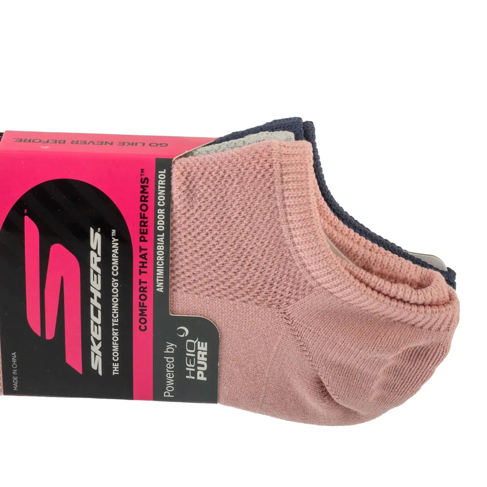 Skarpetki sportowe damskie  3pk Womens Microfiber Non Terry No Show 2/3