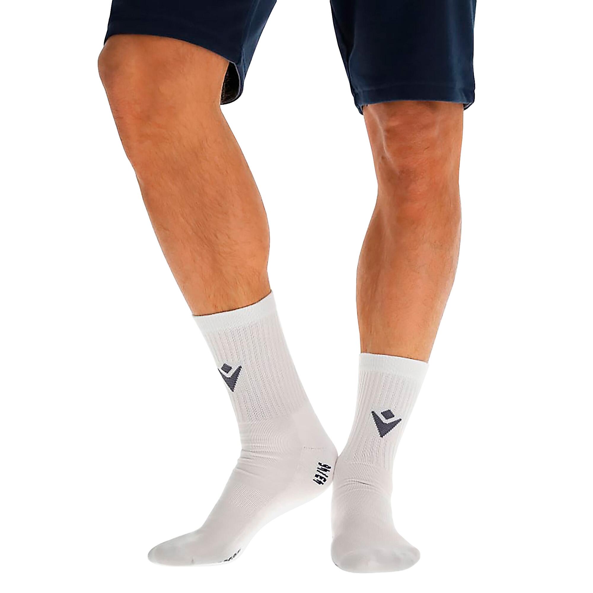 PACK DE 5 PAIRES DE CHAUSSETTES FIXED Macron blanc 4/4