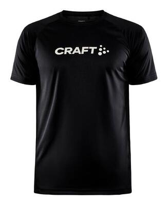 T-shirt met korte mouwen craft core essence logo zwart