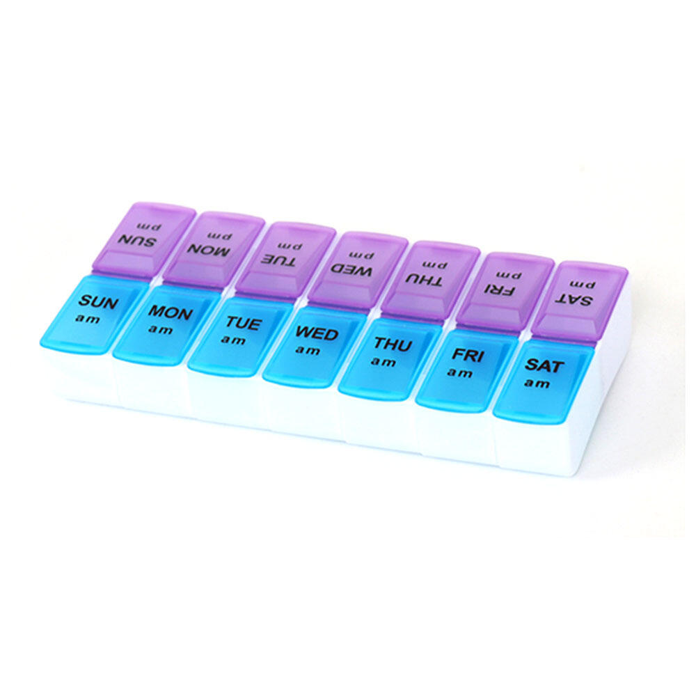 Tosca Medicine Pill Box Weekly Organiser Travel Case - AM/PM