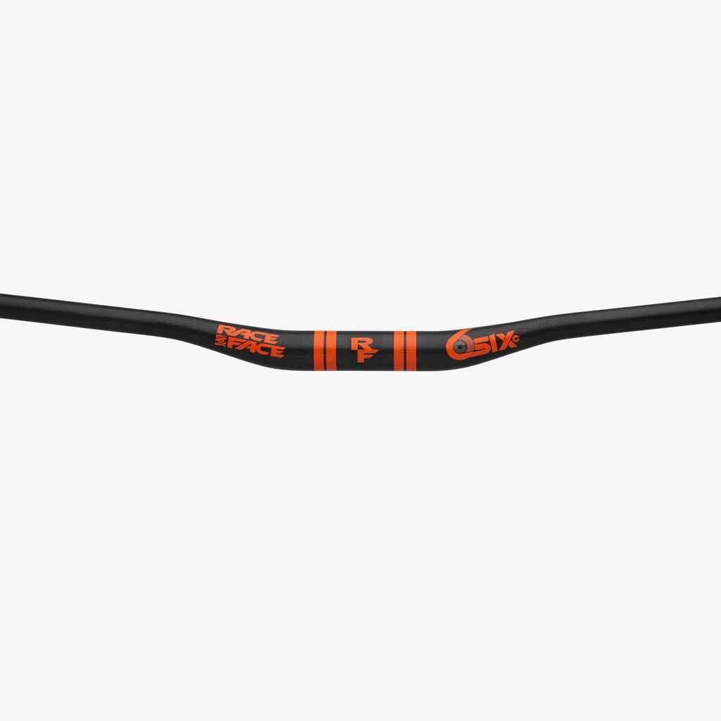 SIXC handlebars with 20mm rise - 35 x 820 - carbon/orange