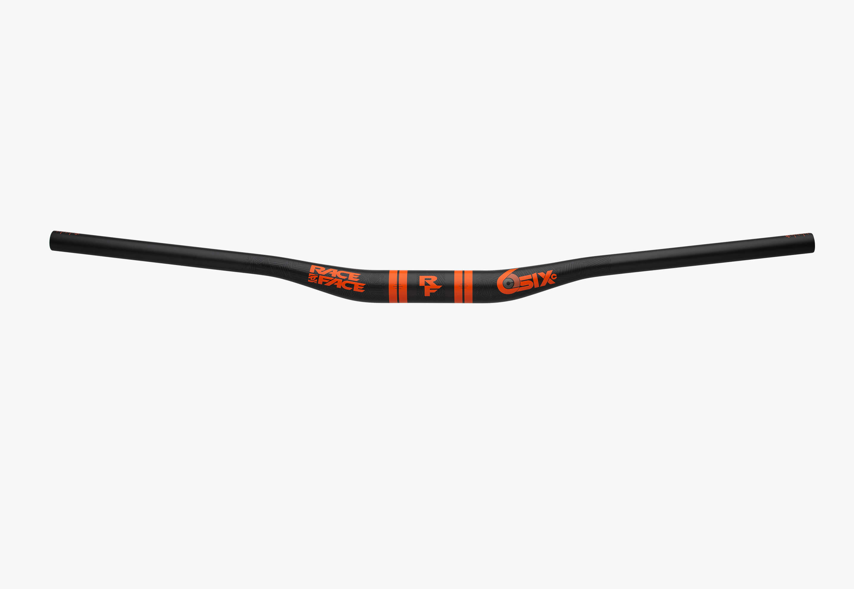 RACE FACE Guidon SIXC relevé 20mm - 35 x 820 - carbone/orange