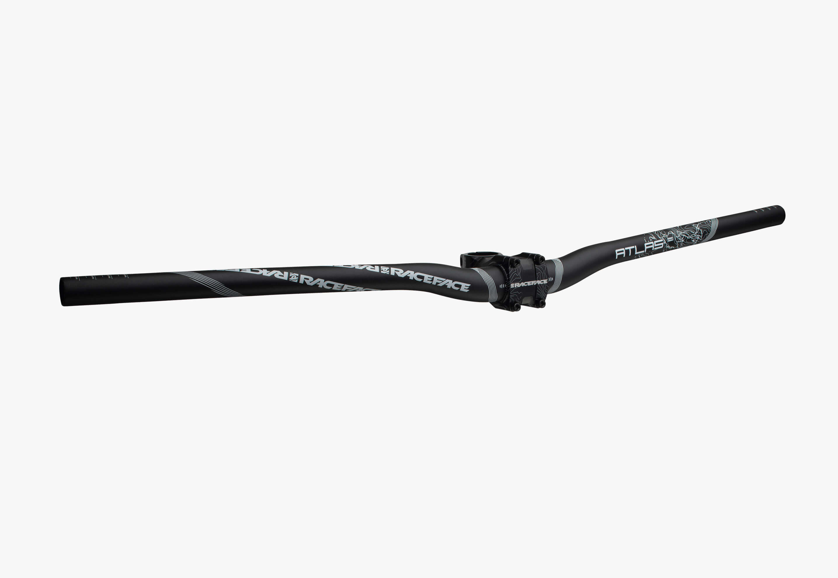 Guidão ATLAS, elevação de 0,5" - 31,8 x 785 - preto 3/4