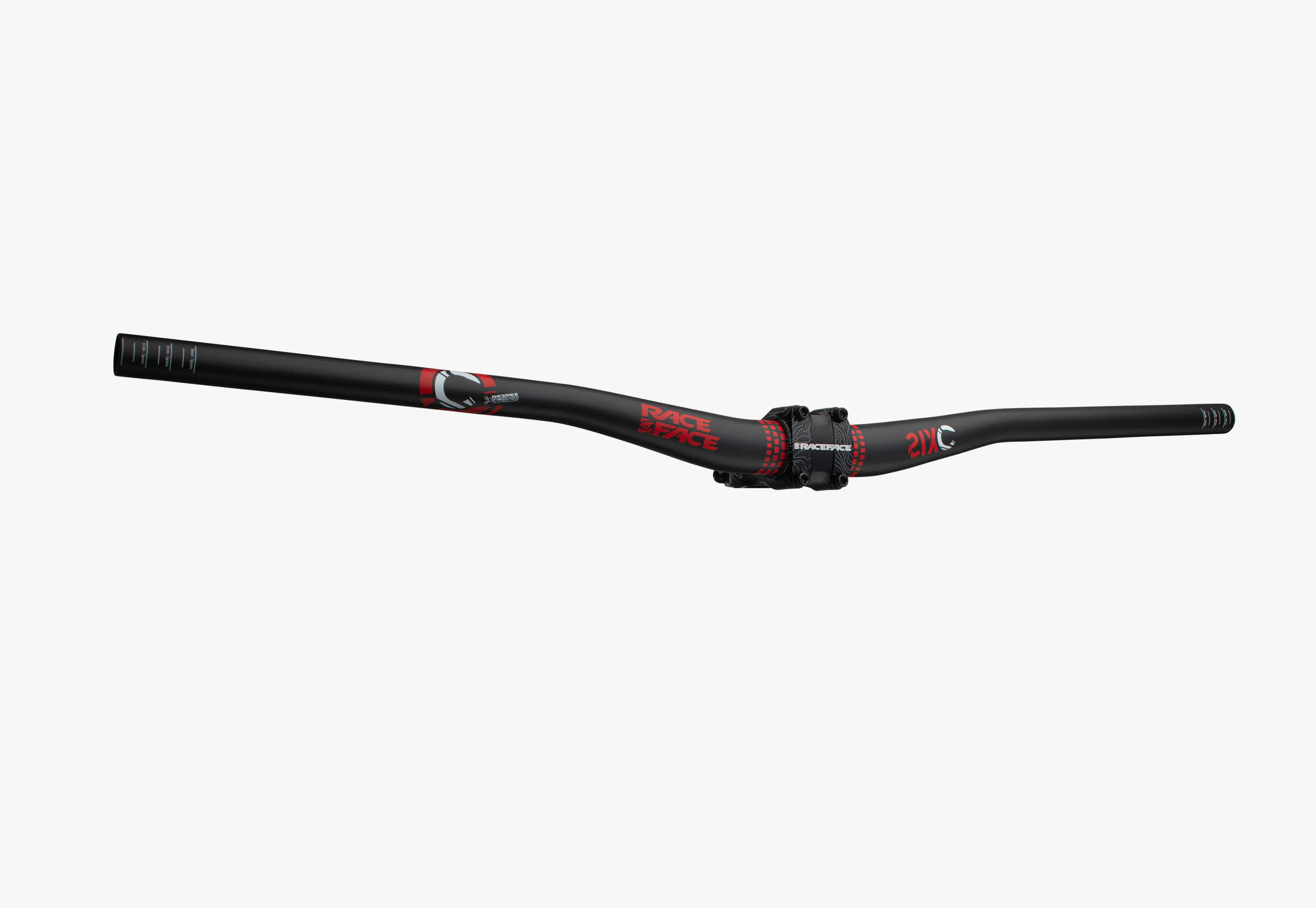 SIXC Stuur - 31,8 x 785 - Carbon/Rood 3/3