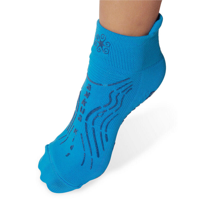Chaussettes techniques Gym Kids pour enfant, antidérapantes, bleues/bleu clair