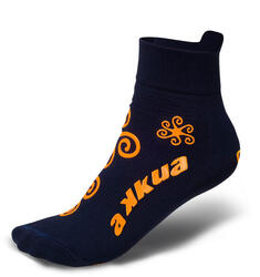 Chaussettes techniques Gym Kids pour enfant, antidérapantes, bleues et orange