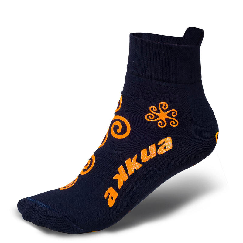 Chaussettes techniques Gym Kids pour enfant, antidérapantes, bleues et orange