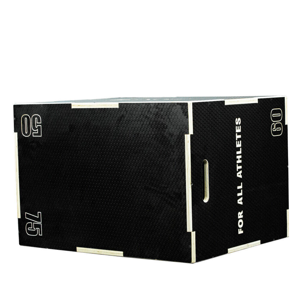 Caja pliométrica de madera - 50x60x75 cm - Negra 2/5