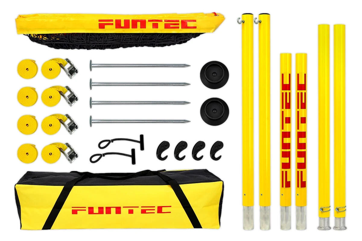 Słupki Aluminiowe Do Siatkówki Plażowej Funtec Pro Beach Set (Zestaw) 2/7
