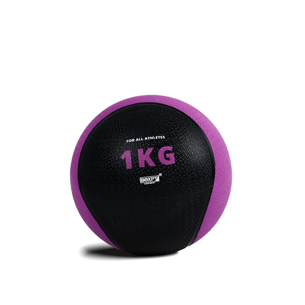 Boxpt Equipment - Médecine Ball Rebound - Balle Lestée - Noir|violet - 1 Kg - Decathlon