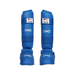 Protège-tibias de karaté- L - Bleu