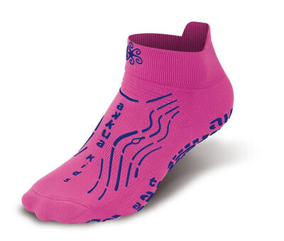 Gym kids technische sokken voor kinderen. antislip. fuchsia en blauw
