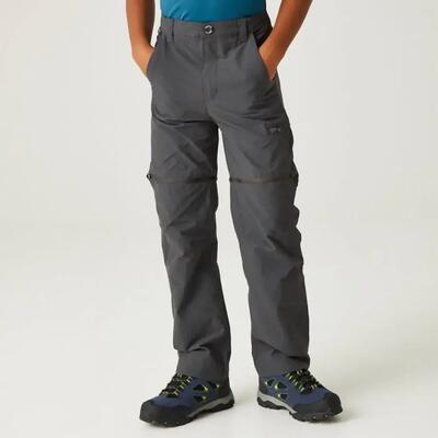 Rekbare broek met ritssluiting voor kinderen regatta highton