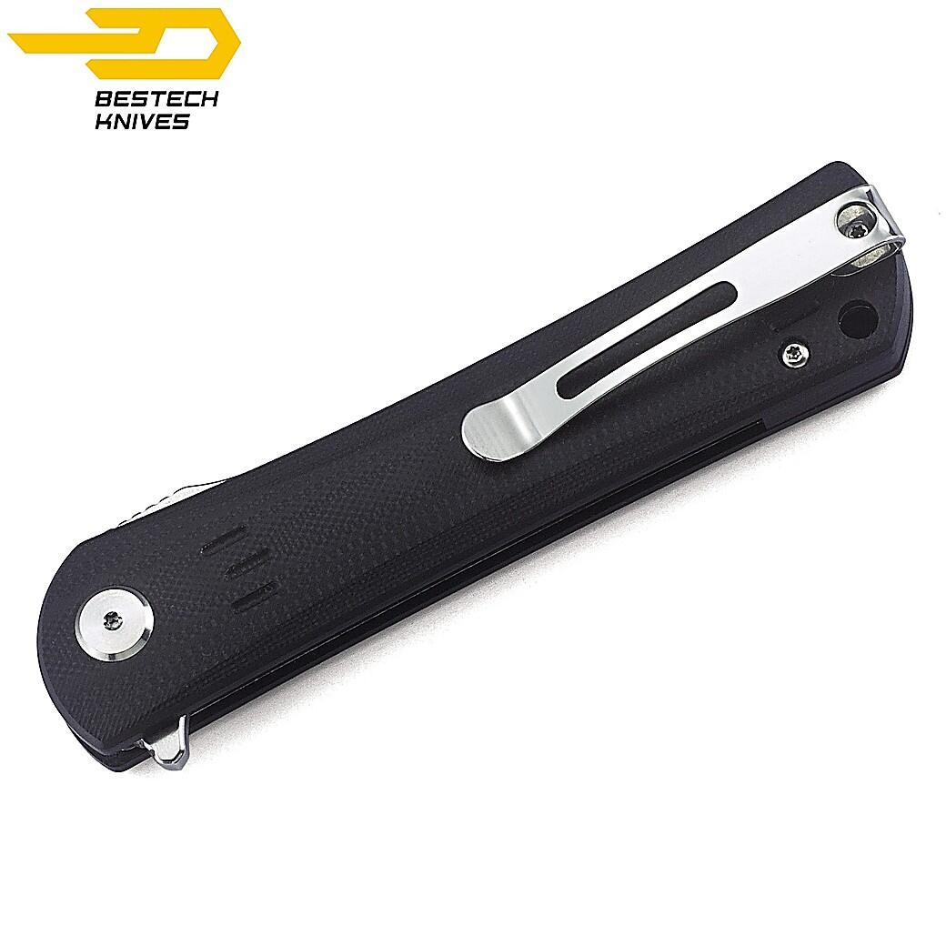Bestech Couteau de Poche Kendo Noir G10 D2 2/6
