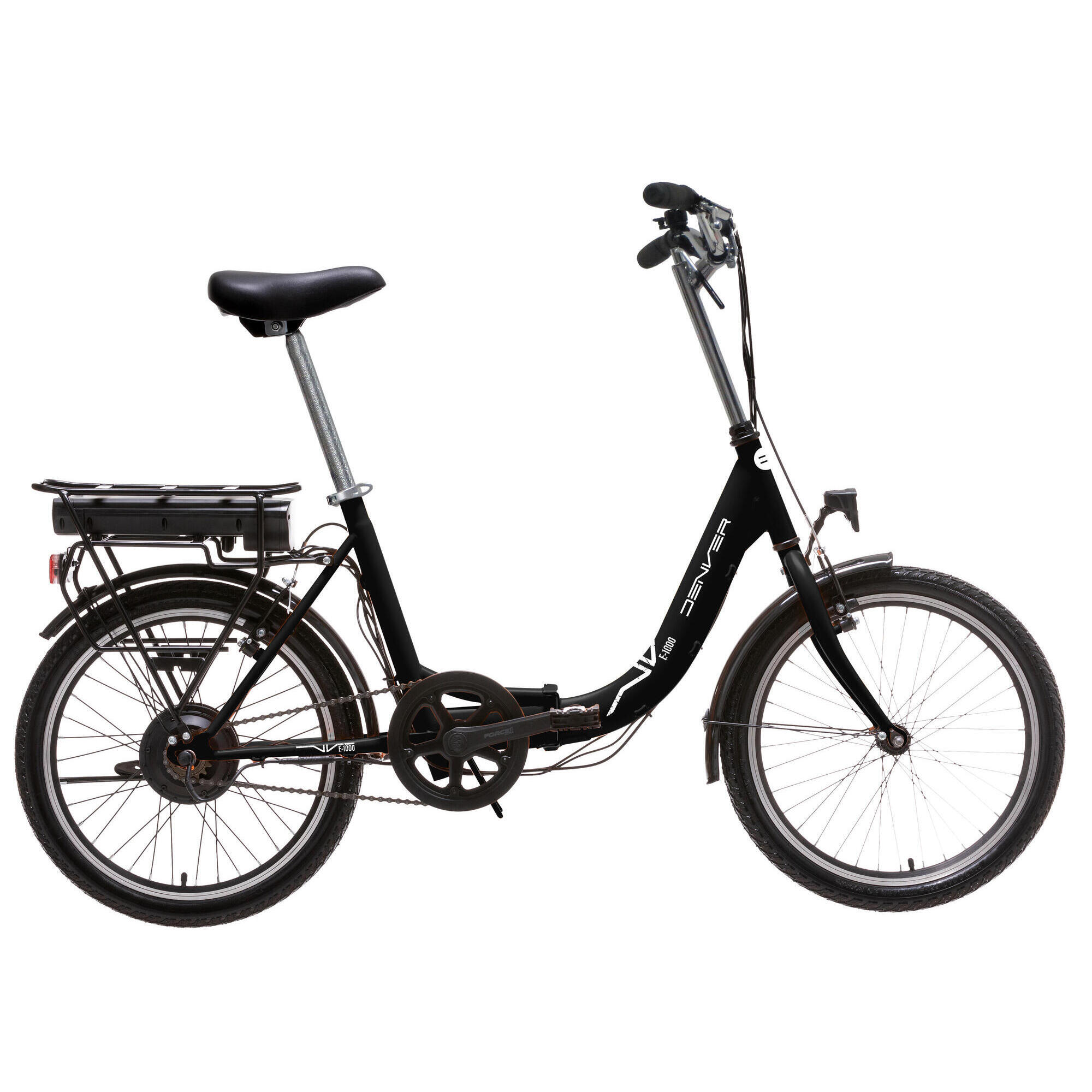 Denver - Vélo Pliant Denver E 1000 Noir - Vélo Pliant - Noir - 42 M/l - Decathlon