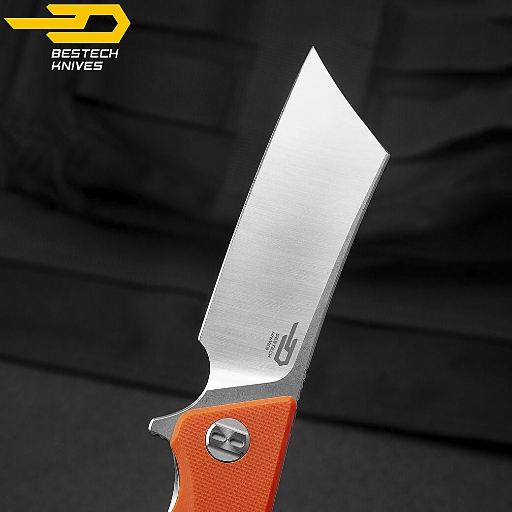 Bestech Couteau de Poche Cubis Orange G10 D2 7/7