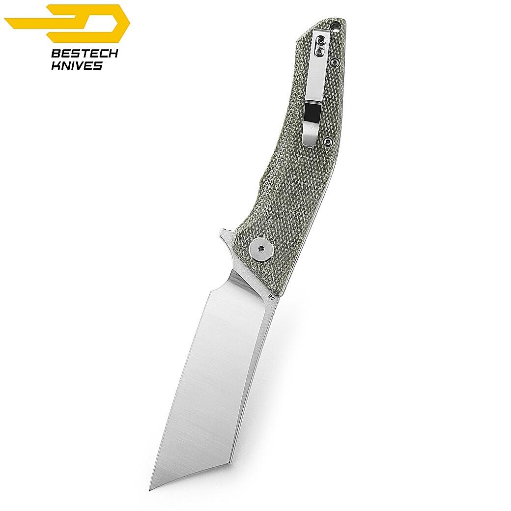 Bestech Navalha Cubis Bege Micarta D2 3/7
