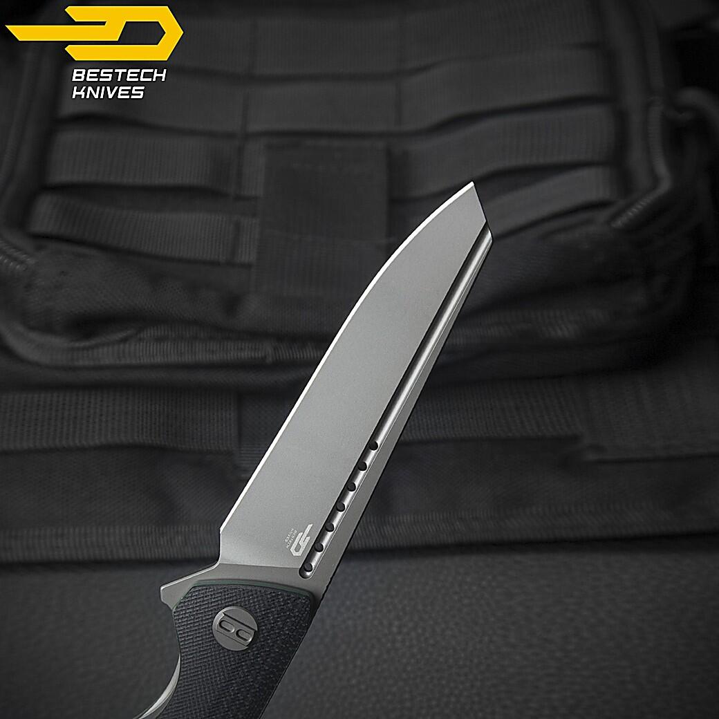 Bestech Navalha Slyther Preto Verde G10 14C28N 6/7