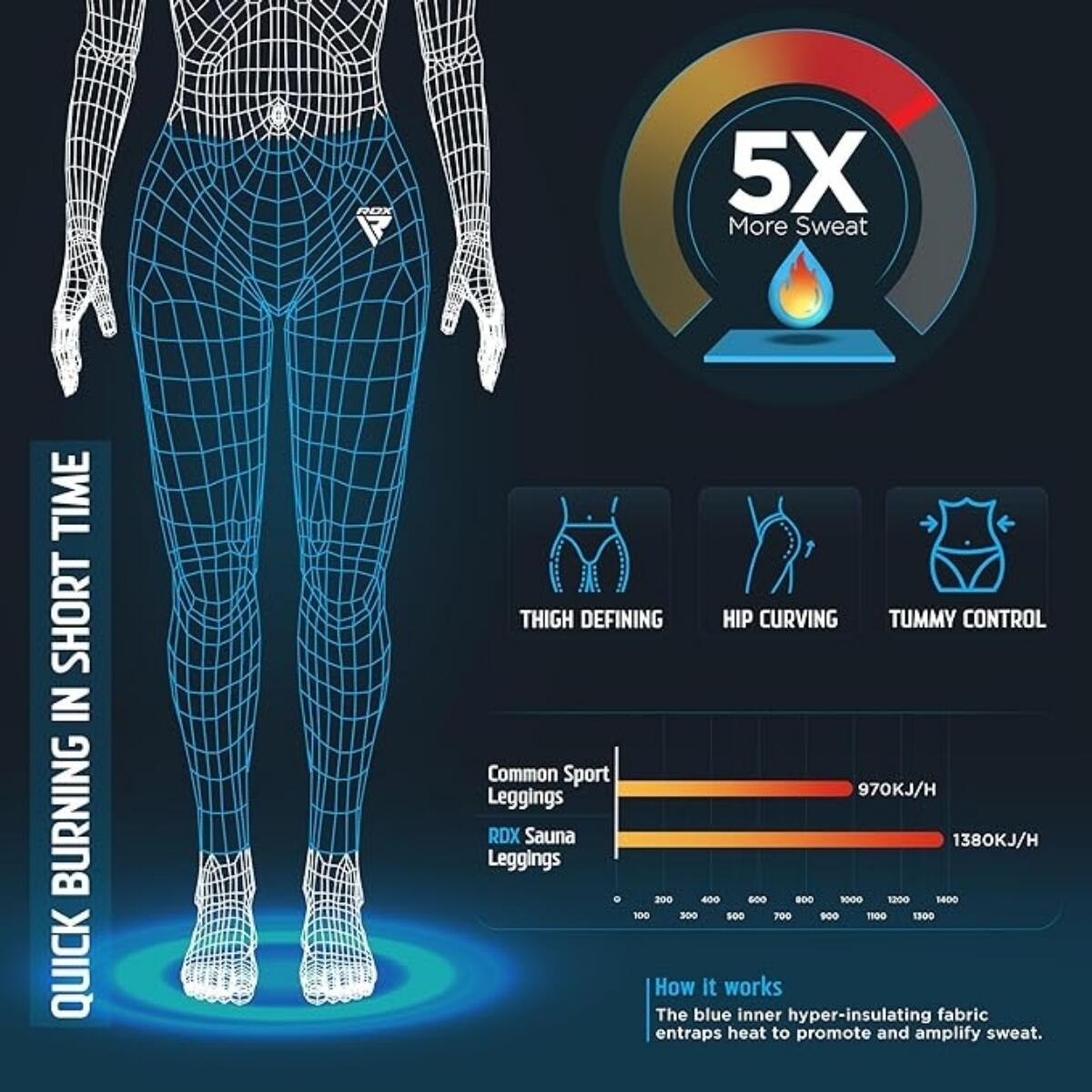 Women's sweat leggings 6/7